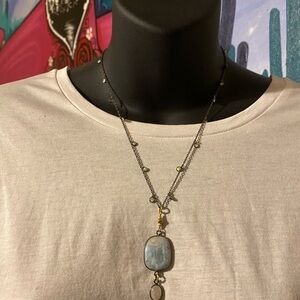 Robindira Unsworth Larimar & Australian Opal Necklace
